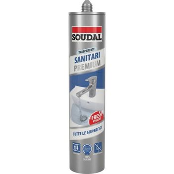 SILICONE NEUTRO SANITARI SOUDAL 300 ml - Trasparente - SOUDAL