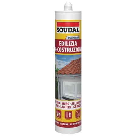 SILICONE NEUTRO SOUDAL 300 ml - Bianco - SOUDAL