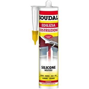 SILICONE NEUTRO SOUDAL 300 ml - Grigio - SOUDAL