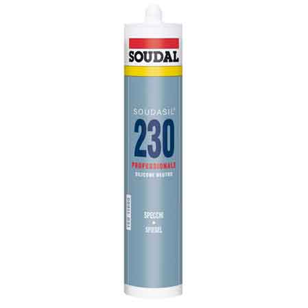 SILICONE NEUTRO PER SPECCHI SOUDAL 310 ml - Trasparente - SOUDAL