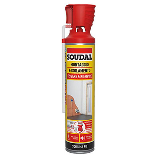 SCHIUMA POLIURETANICA UNIVERSALE CON APPLICATORE SOUDAL 600+150 ml - SOUDAL