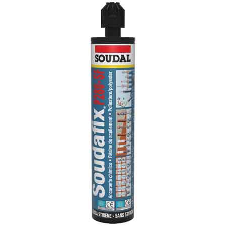 ANCORANTE CHIMICO 'SOUDAFIX P280-SF' 300 ml - Grigio - SOUDAL