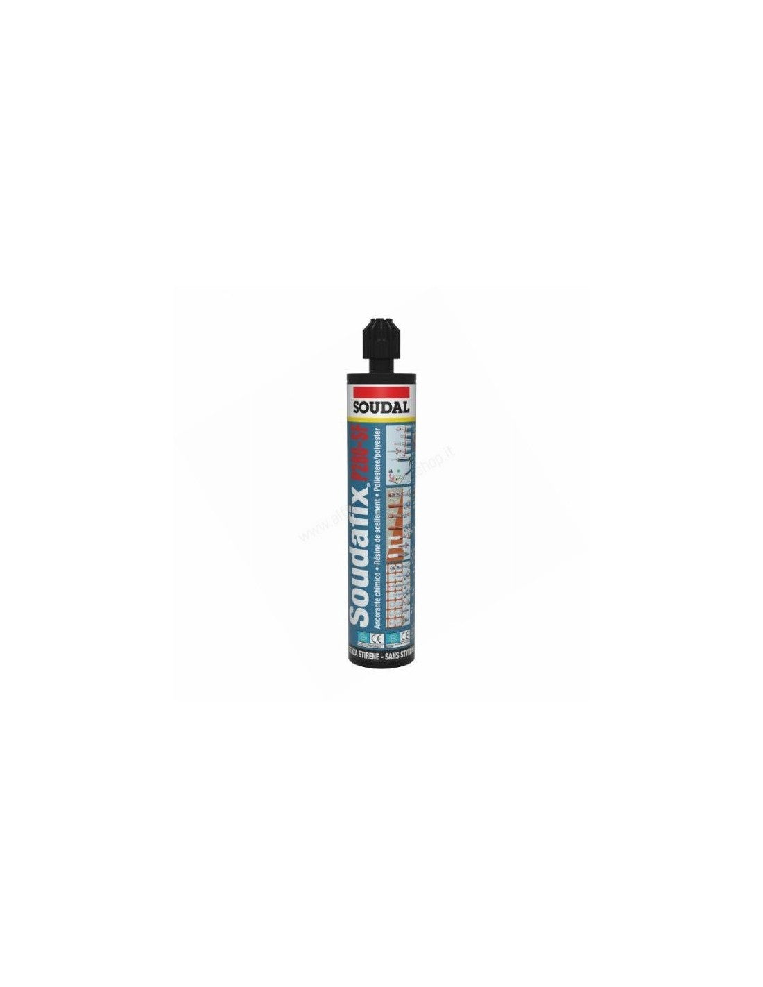ANCORANTE CHIMICO 'SOUDAFIX P280-SF' 300 ml - Grigio - SOUDAL