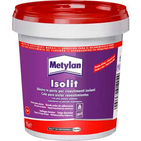 COLLA PER RIVESTIMENTI ISOLANTI 'ISOLIT' 925 gr - METYLAN