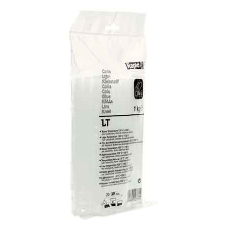 COLLA TERMOFUSIBILE RAPID Ø 12 x 190 mm, confezione 1 kg - Trasparente - RAPID