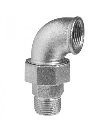 GOMITO A 90  ° M.F. CON BOCCHETTONE CONICO 1/2 - EO