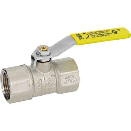 VALVOLA A SFERA PER GAS F.F. A LEVA 1 - TIEMME