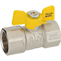 VALVOLA A SFERA PER GAS F.F. A FARFALLA   1/2 - TIEMME