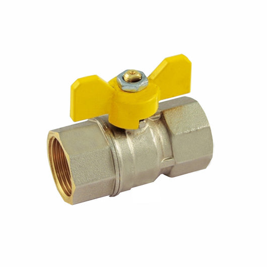 VALVOLA A SFERA PER GAS F.F. A FARFALLA   1/2 - TIEMME