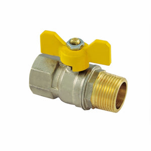 VALVOLA A SFERA PER GAS M.F. A FARFALLA 1 - TIEMME