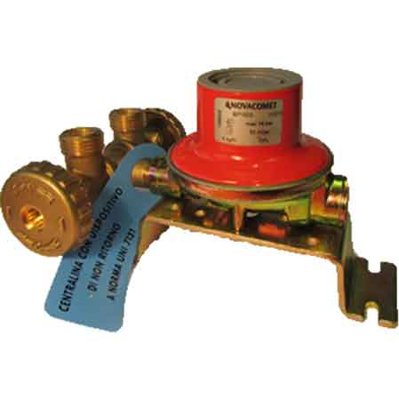 MINICENTRALINA DUE ATTACCHI CON REGOLATORE 10 kg/h con regolatore bp 2205 - NOVA COMET
