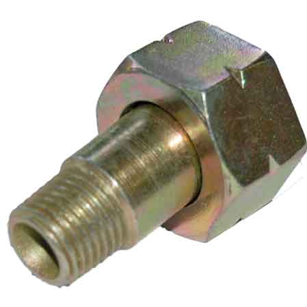 DADO GIREVOLE CON INIETTORE 1/4 M x W20x1/14 Sx