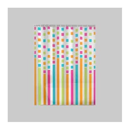 TENDA DOCCIA IN PEVA 'PARTY' 240x200 cm Multicolore - GEDY
