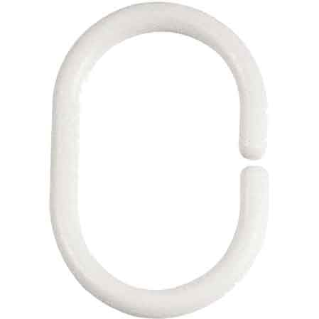 ANELLI IN RESINA PER TENDA DOCCIA Bianco - GEDY