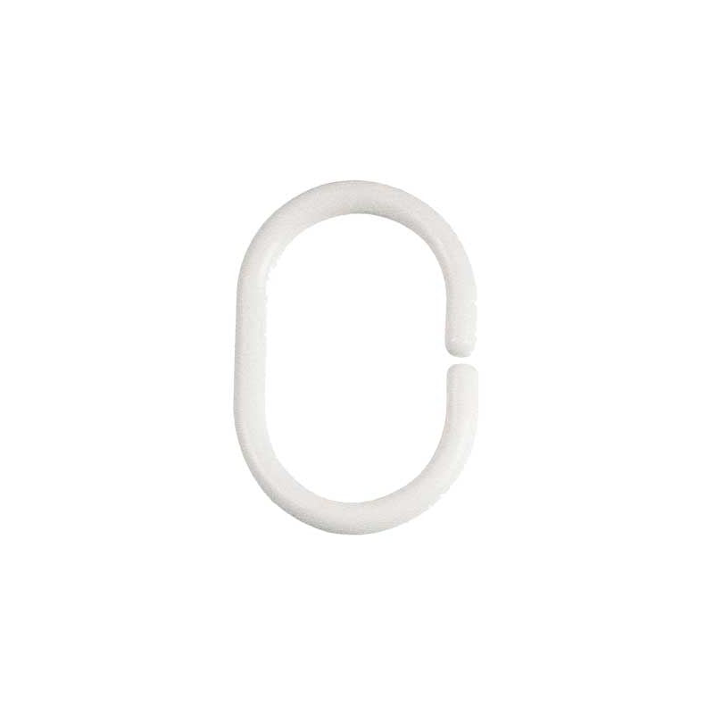 ANELLI IN RESINA PER TENDA DOCCIA Bianco - GEDY