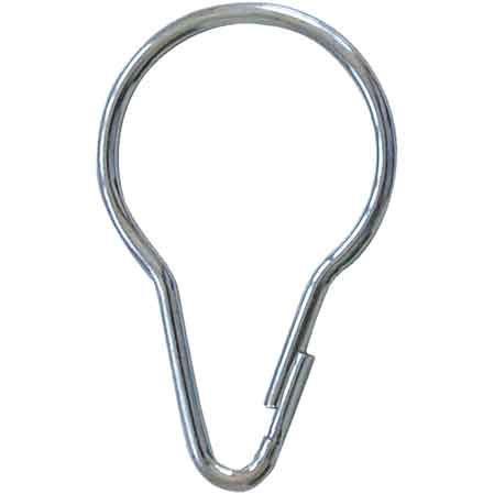 ANELLI IN ACCIAIO PER TENDA DOCCIA Grande - 50 pezzi