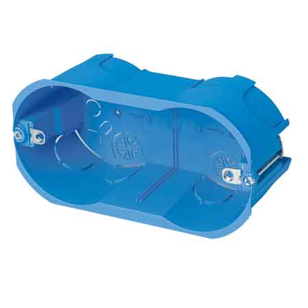 CASSETTA DA INCASSO PER CARTONGESSO 'ELETTROCANALI' 6 posti - 10 pezzi- EC ELETTROCANALI