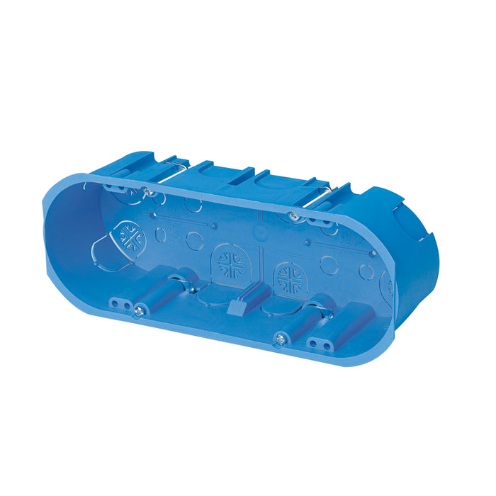 CASSETTA DA INCASSO PER CARTONGESSO 'ELETTROCANALI' 6 posti - 10 pezzi- EC ELETTROCANALI