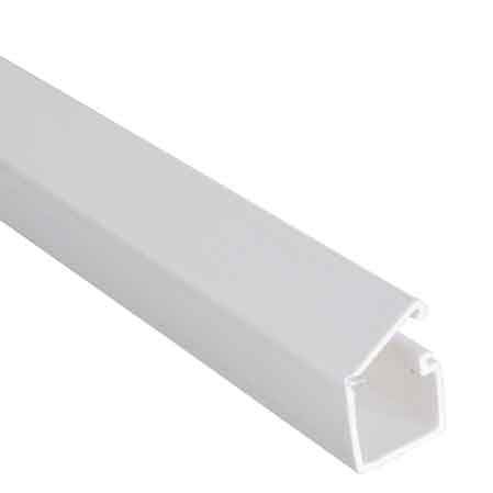 CANALINA PASSACAVI AUTOADESIVA 10x10 mm - barra 2 mt