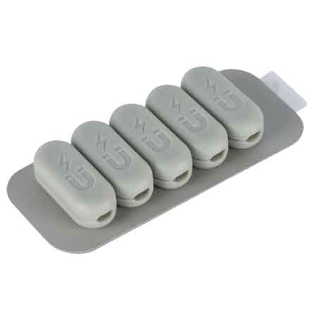 FERMACAVI MAGNETICI CON BASE 5 pezzi