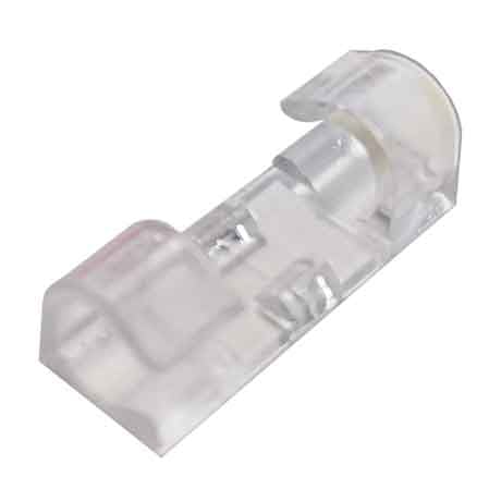 FERMACAVO ADESIVO IN EXPO DA BANCO Mod. Klic 2 per cavi sez. 2x1 - conf. 20 pezzi - 20 confezioni