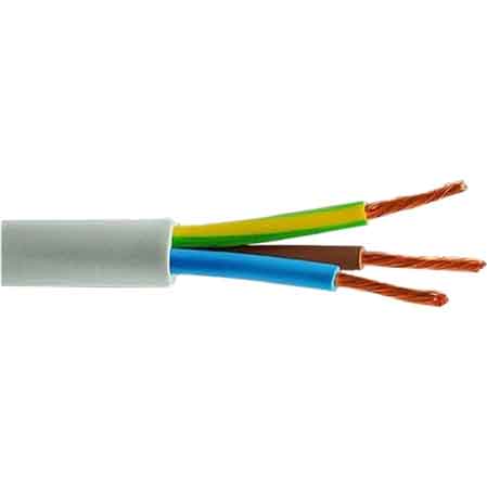 CAVO TRIPOLARE 'BIANCO' Sezione 3x1 mm - 100 metrilineari