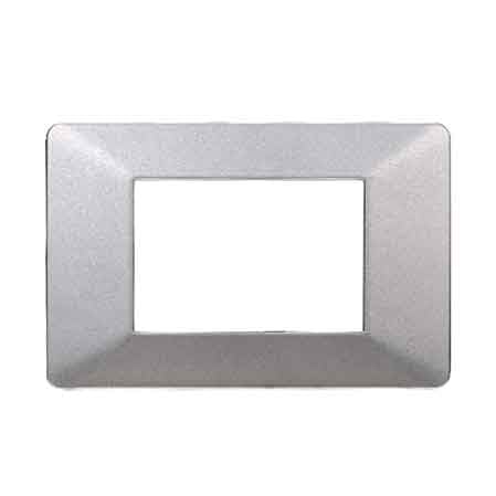 PLACCA COPRINTERRUTTORI SILVER 'STARLIGHT' 4 Moduli - ELETTROIT