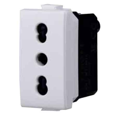 PRESA BIVALENTE 'SOLAR' 10/16A 250V - 2P+T - ELETTROIT