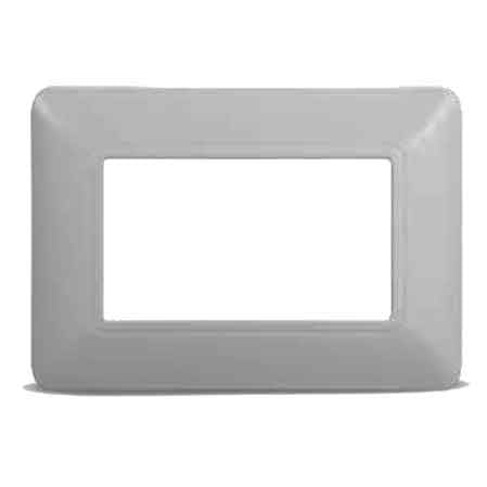 PLACCA COPRINTERRUTTORI SILVER 'SOLAR' 3 Moduli - ELETTROIT
