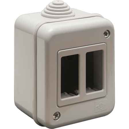 CONTENITORE DA PARETE PER APPARECCHI IP40 3 Posti - EC ELETTROCANALI
