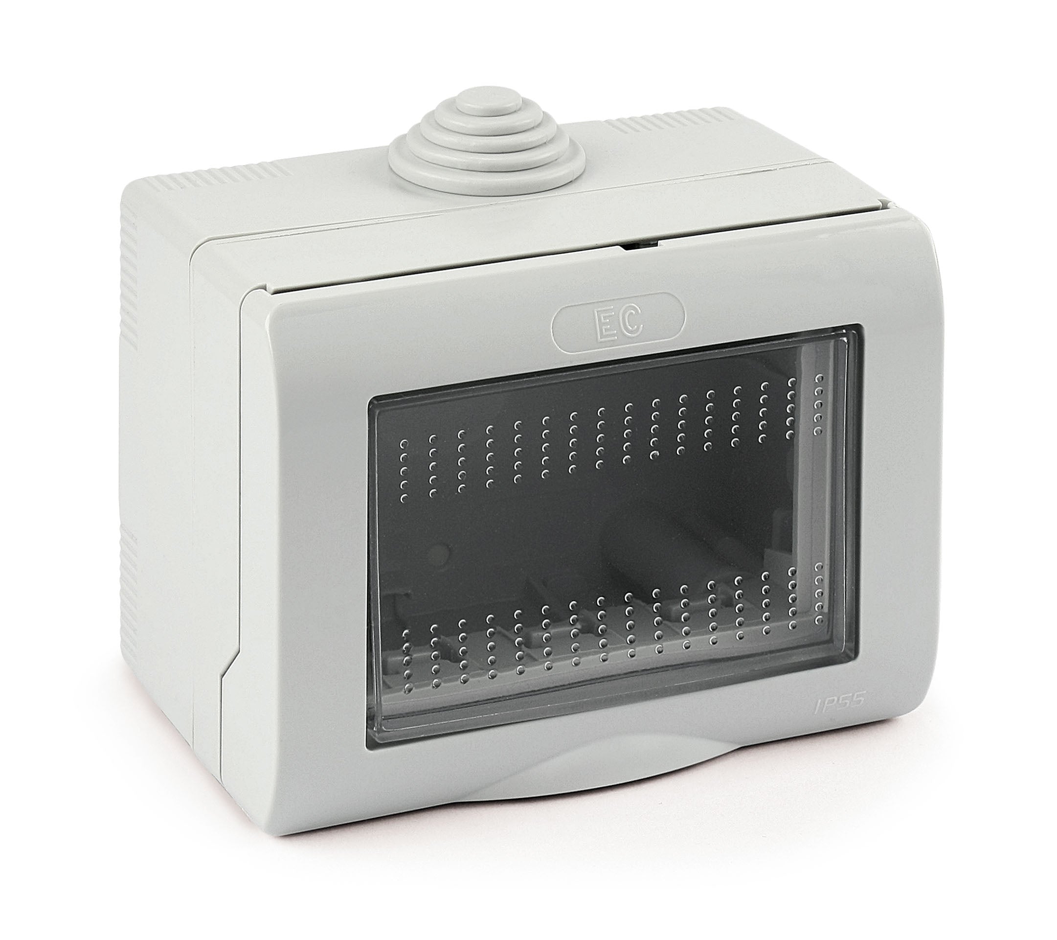 CONTENITORE DA PARETE PER APPARECCHI IP55 3 Posti - EC ELETTROCANALI
