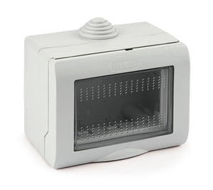 CONTENITORE DA PARETE PER APPARECCHI IP55 3 Posti - EC ELETTROCANALI