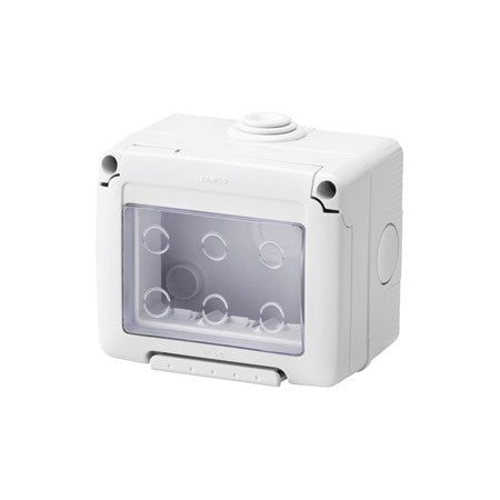 CONTENITORE DA PARETE PER APPARECCHI IP55 'EASY' 2 Posti - EC ELETTROCANALI