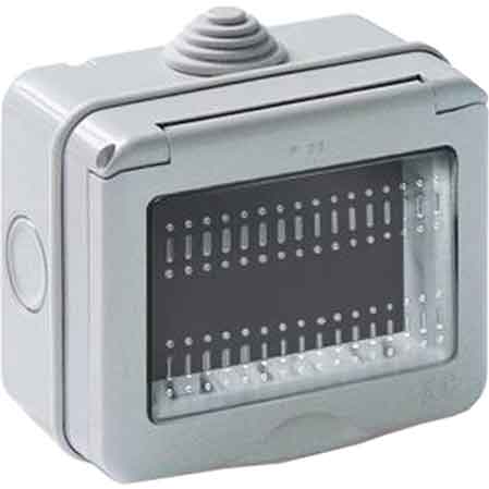 CONTENITORE DA PARETE PER APPARECCHI IP55 MYLIFE 2 Posti - EC ELETTROCANALI