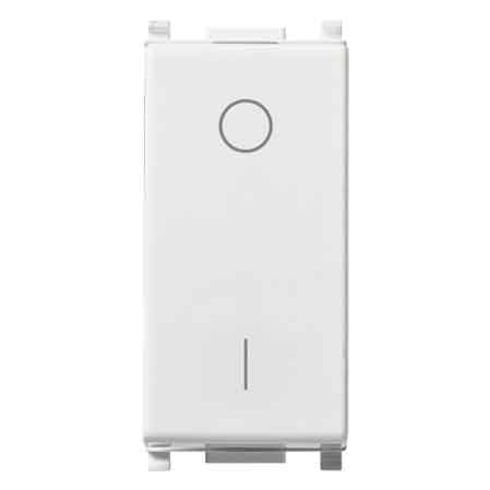 INTERRUTTORE BIPOLARE ILLUMINABILE 'PLANA' VIMAR 16Ax 250V - Col. Bianco - VIMAR