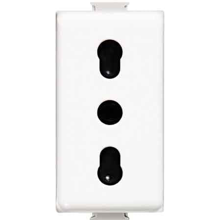 PRESA  BIVALENTE 'MATIX' BTICINO 10/16A 250V 2P+T - Bianco - BTICINO
