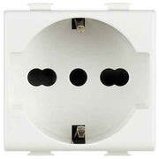PRESA ITALIANA/TEDESCA 'MATIX' BTICINO 10/16A 250V 2P+T - Bianco - BTICINO