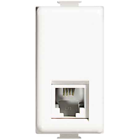 PRESA TELEFONICA RJ11 'MATIX' BTICINO Bianco - BTICINO