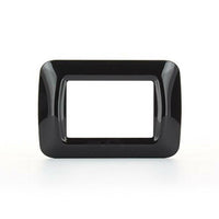 PLACCA COPRINTERRUTTORI NERO TONER 'SYSTEM' 3 posti - GEWISS