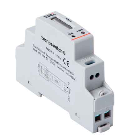 CONTATORE ELETTRONICO DI ENERGIA ELETTRICA MONOFASE 2 Moduli - Corrente 60A - TECNO SWITCH