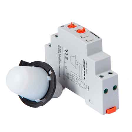 INTERRUTTORE CREPUSCOLARE MODULARE 'CR201DI' 1NA C.Nominale 16A - TECNO SWITCH