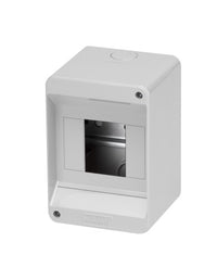 CENTRALINO DA PARETE C/BINARIO DIN 2 Mod. 130x45x85 mm - Grigio