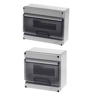 CENTRALINO DA PARETE C/PORTELLO IP65 24 Mod. 331x250x90 mm - Grigio