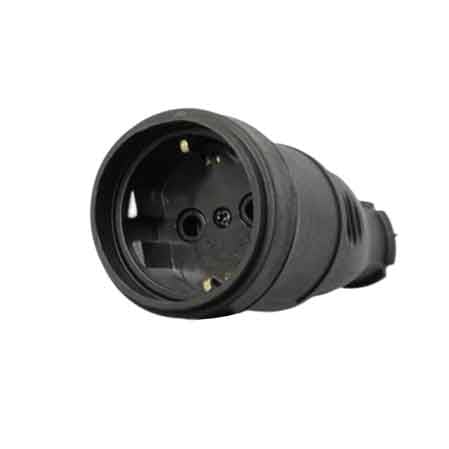 PRESA MOBILE SCHUKO 16A IN GOMMA  IDEAL STAR 2P+T - IDEAL STAR