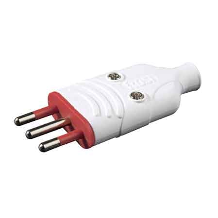 SPINA MOBILE ANTISCHIACCIAMENTO IN GOMMA 10A ROSI 2P+T - Col. Bianca - ROSI