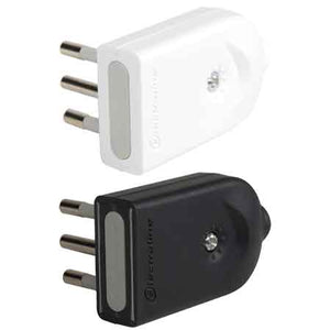 SPINA MOBILE ORIENTABILE 10A 2P+T - Grigio - ELECTRALINE