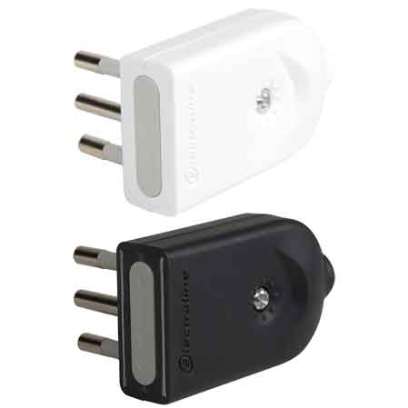 SPINA MOBILE ORIENTABILE 10A 2P+T - Grigio - ELECTRALINE