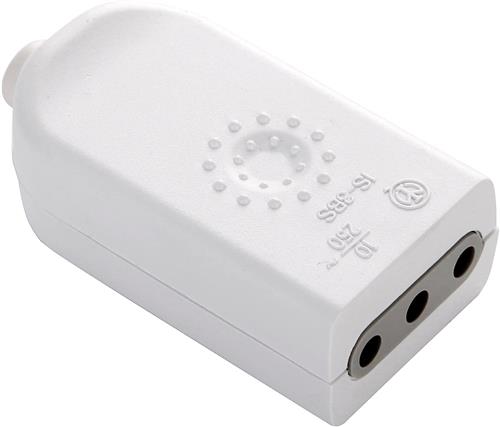 PRESA MOBILE 10/16A 2P+T - Grigio