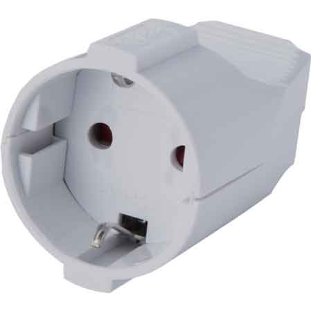 PRESA MOBILE SCHUKO 10A 2P+T