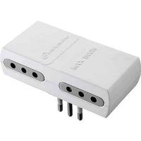 ADATTATORE QUADRUPLO 10A 2P+T presa 10A 2P+T
